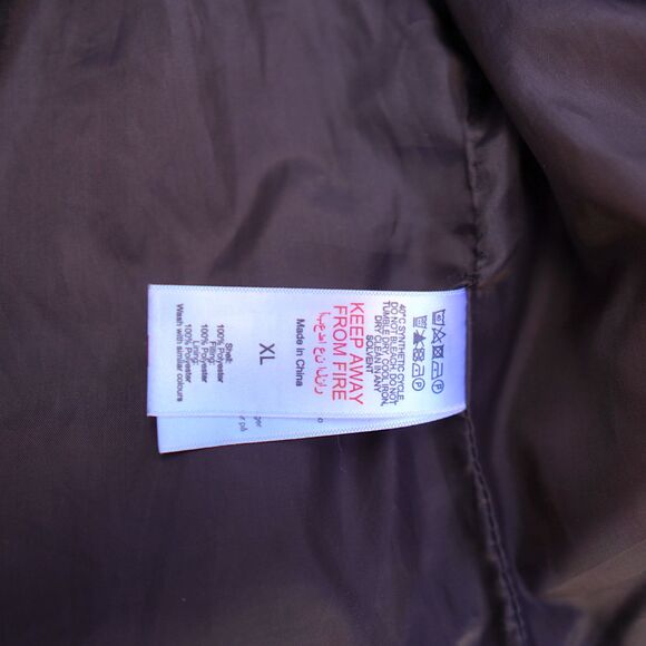 PLT Plus Cropped Puffer Vest XL Brown Utility Gorpcore Quilted Zip Front - Picture 14 of 16